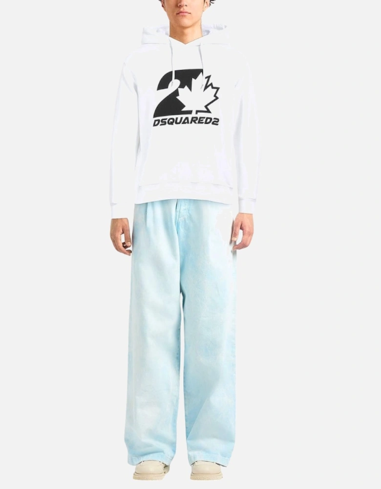 Cool Fit Maple Leaf White Hoodie