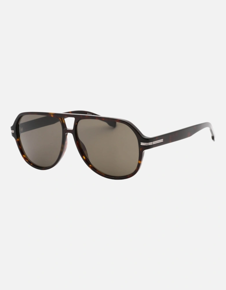 Havana Brown Framed Grey Lens Sunglasses
