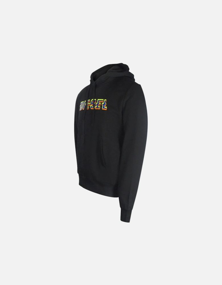 Pixel Bold Logo Black Hoodie