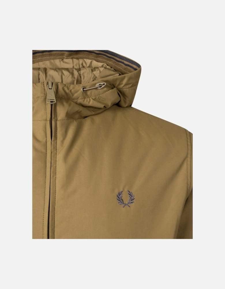 Shaded Stone Brown Padded Hooded Brentham Jacket