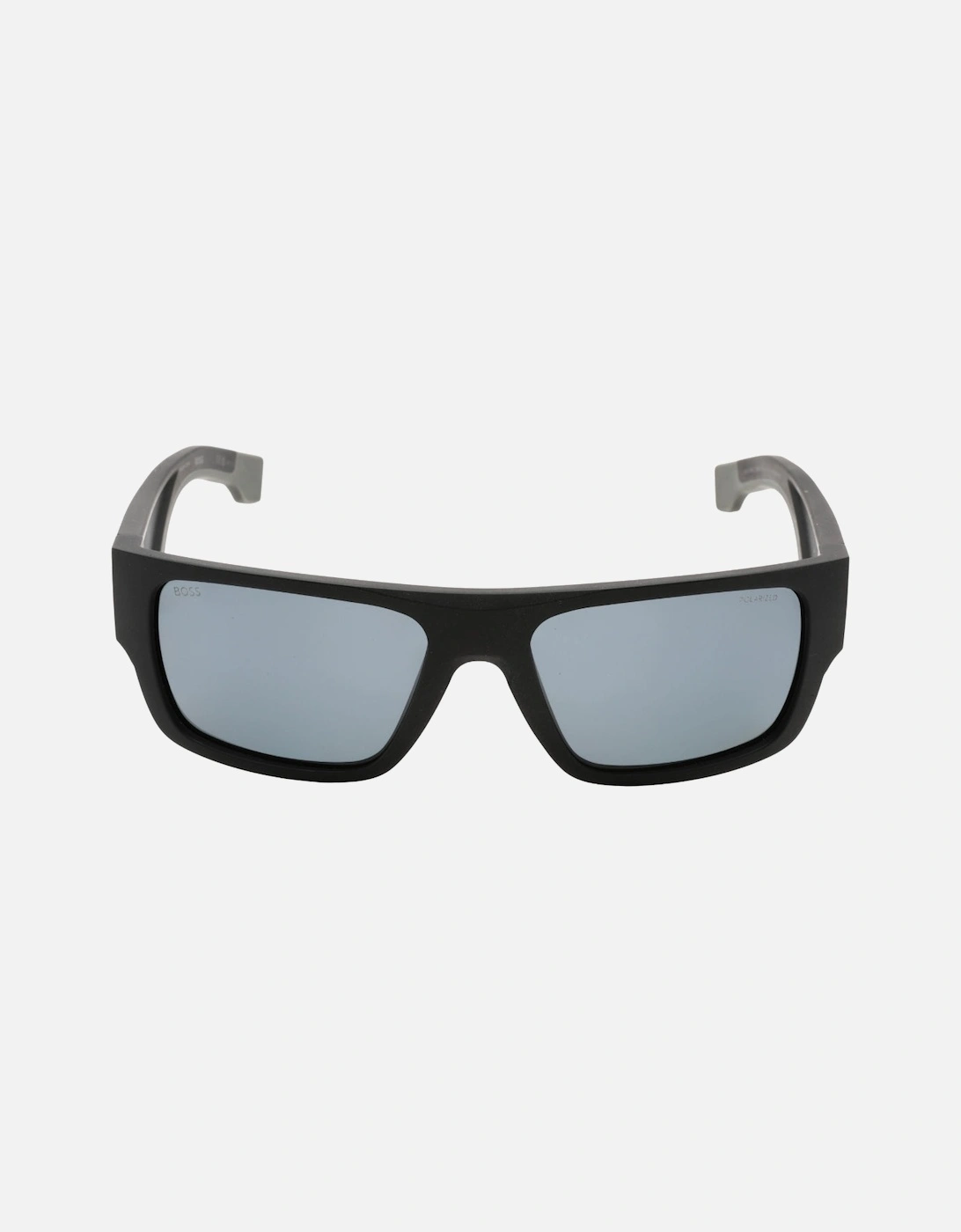 Grey Polarised HC OL Lens Matte Black Sunglasses, 3 of 2