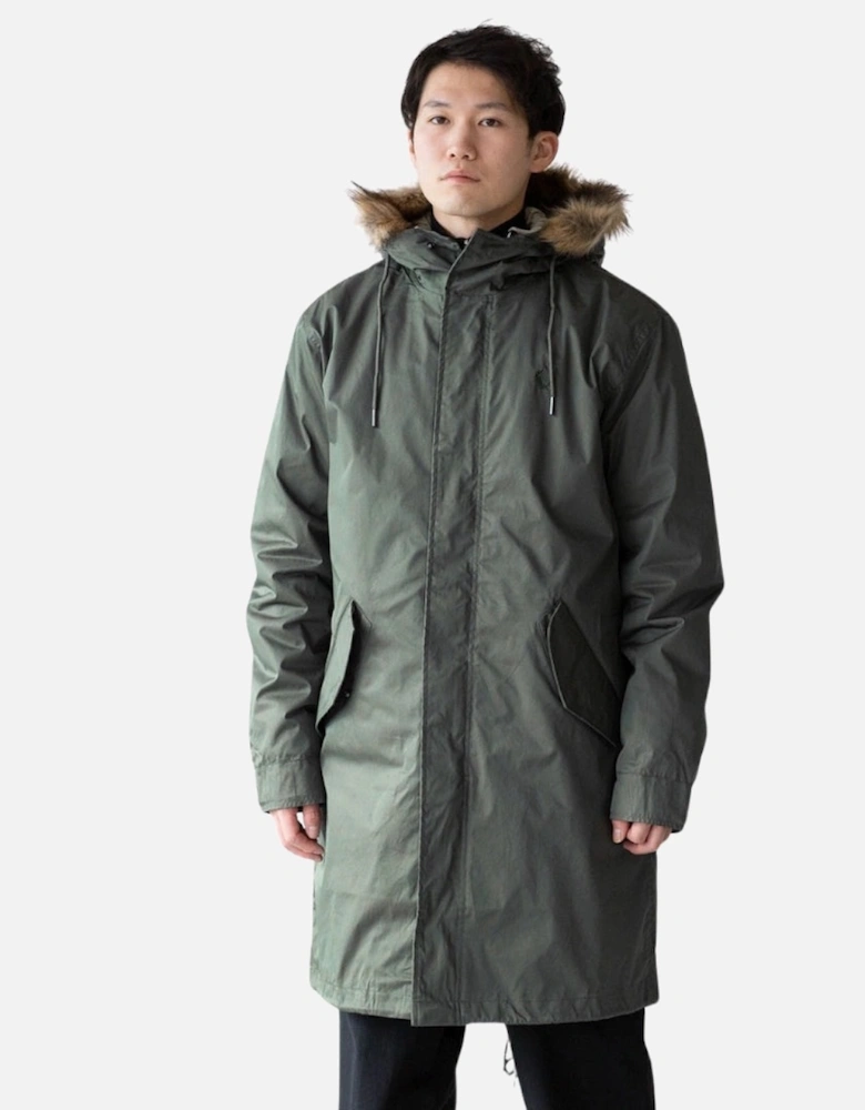 Field Green 2 in 1 Zip-In Liner Parka Jacket