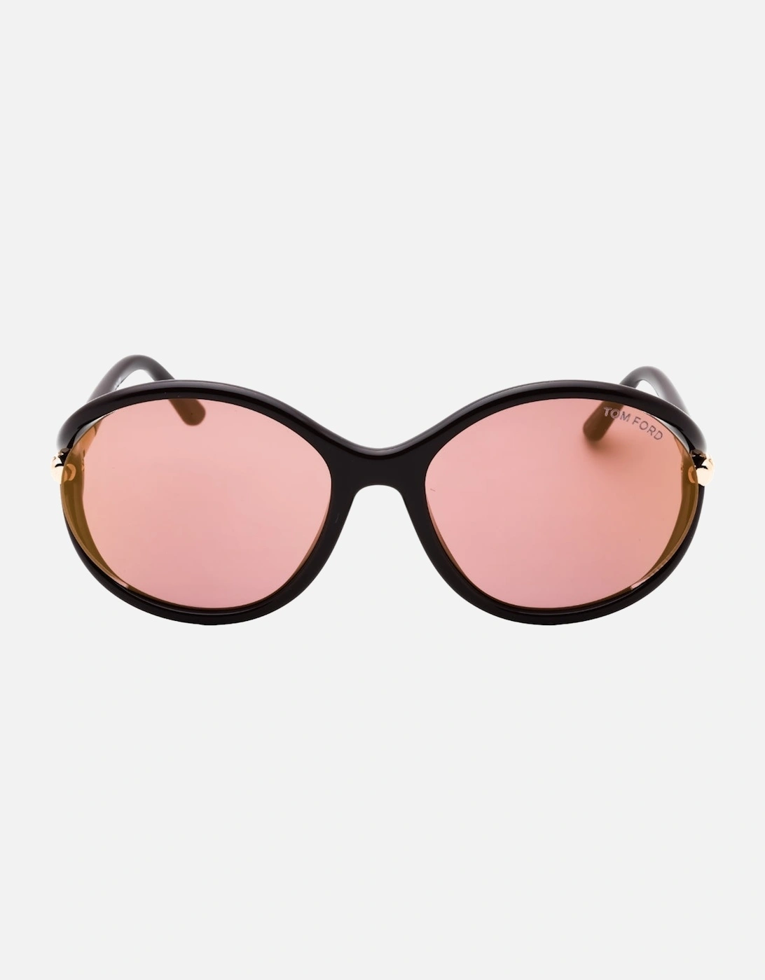 Shiny Dark Brown Frame Rose Brown Lens Sunglasses, 3 of 2