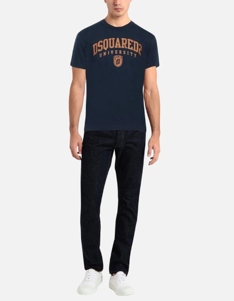 Cool Fit Varsity Dark Navy Blue T-Shirt