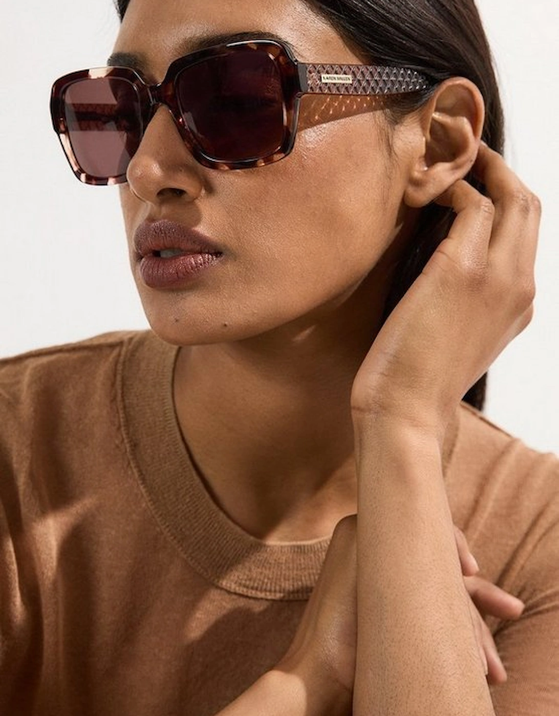 Tortoise Shell Square Sunglasses, 2 of 1