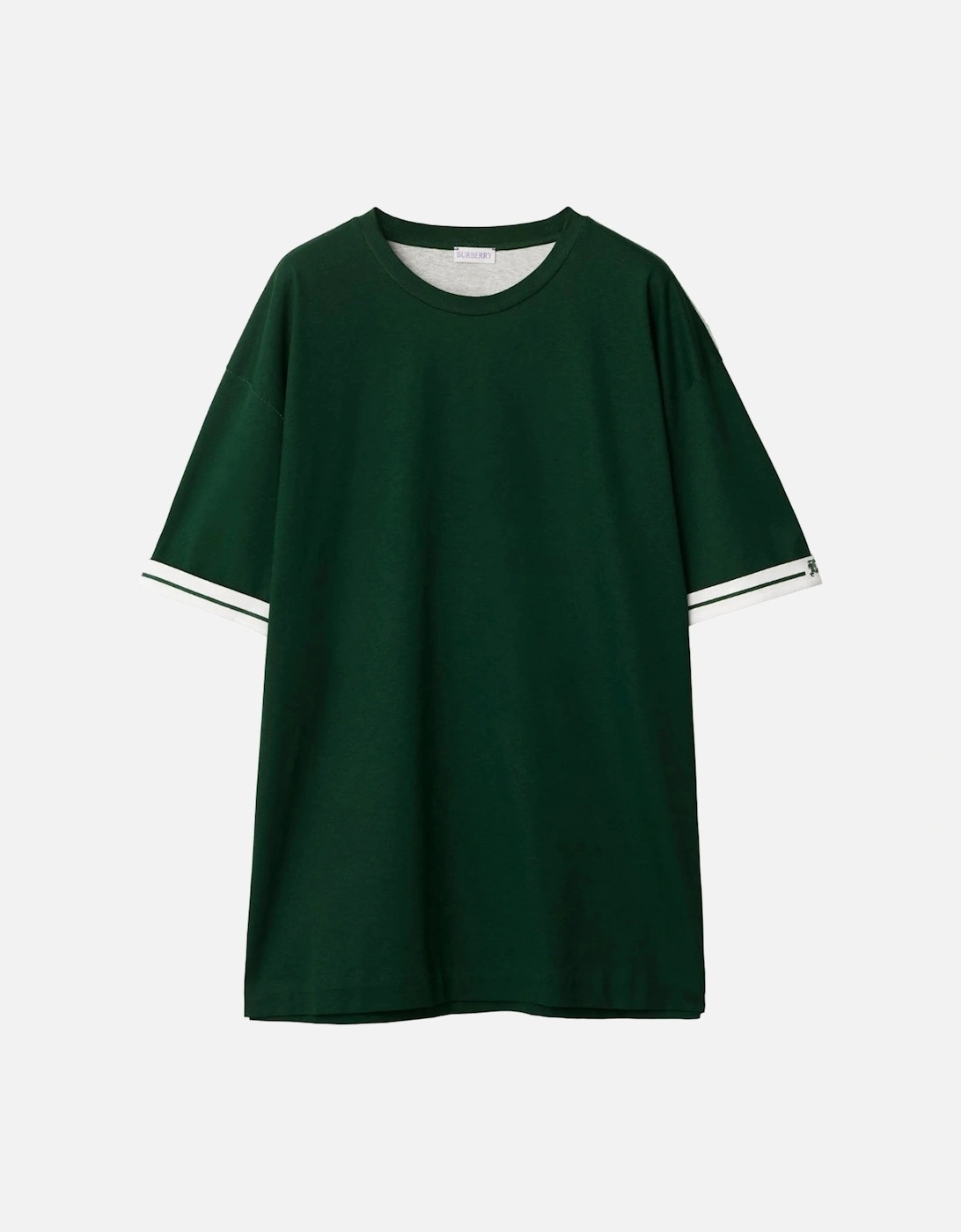 EKD Stripe-Trim Ivy Dark Green T-Shirt, 4 of 3