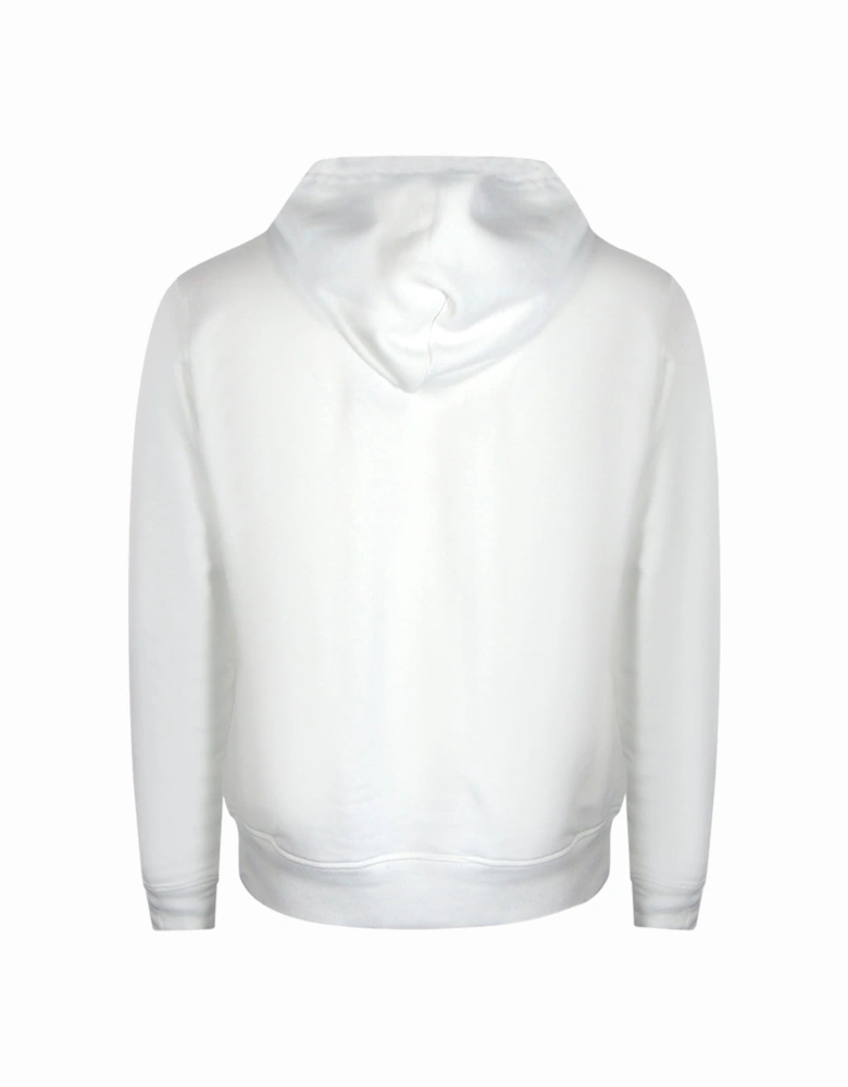 Small Faded Purple Logo White Hoodie