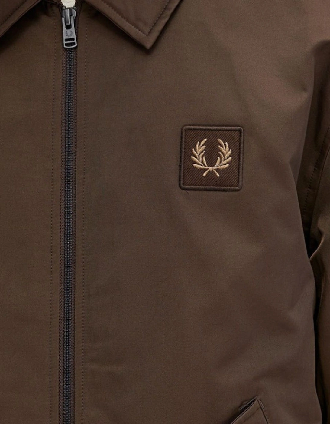 Burnt Tobacco Dark Brown Suited ip Through Jacket
