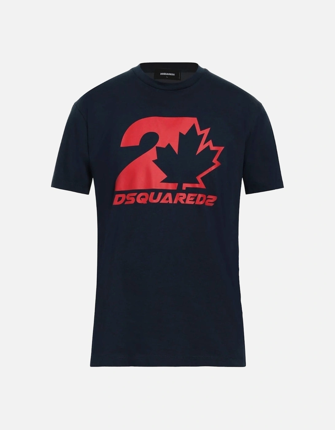 Cool Fit Maple Leaf Dark Navy Blue T-Shirt, 5 of 4
