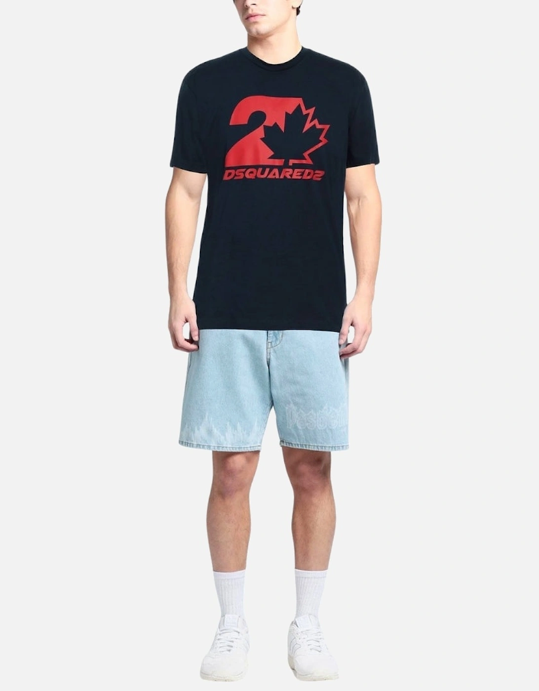 Cool Fit Maple Leaf Dark Navy Blue T-Shirt