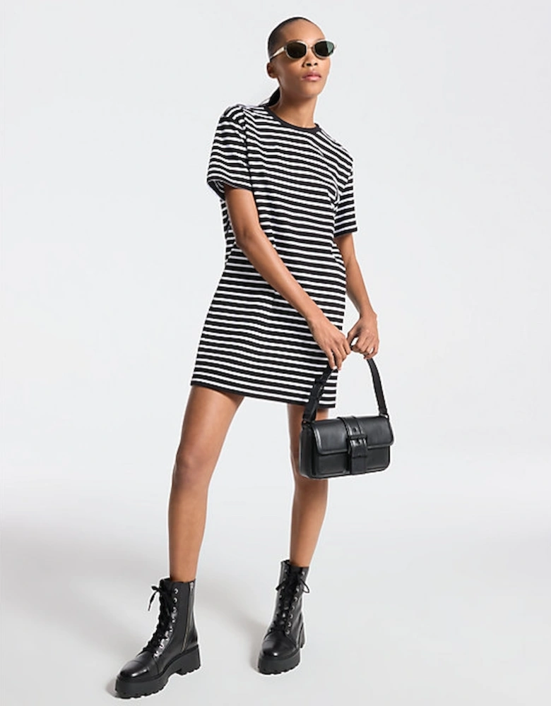 Striped Cotton T-Shirt Dress