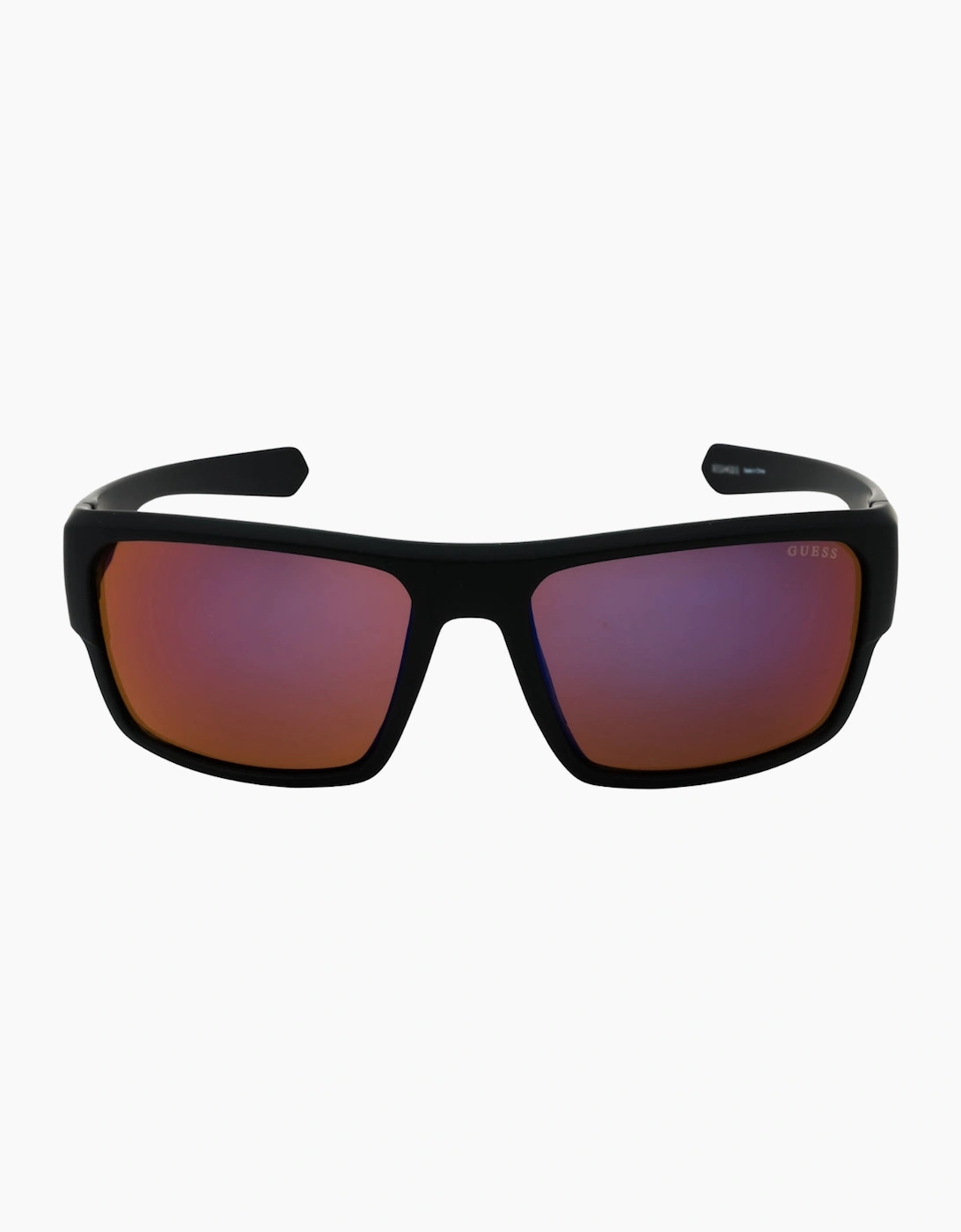 Guess Men's Black Curved Frame Wrap Sunglasses - Size: One Size