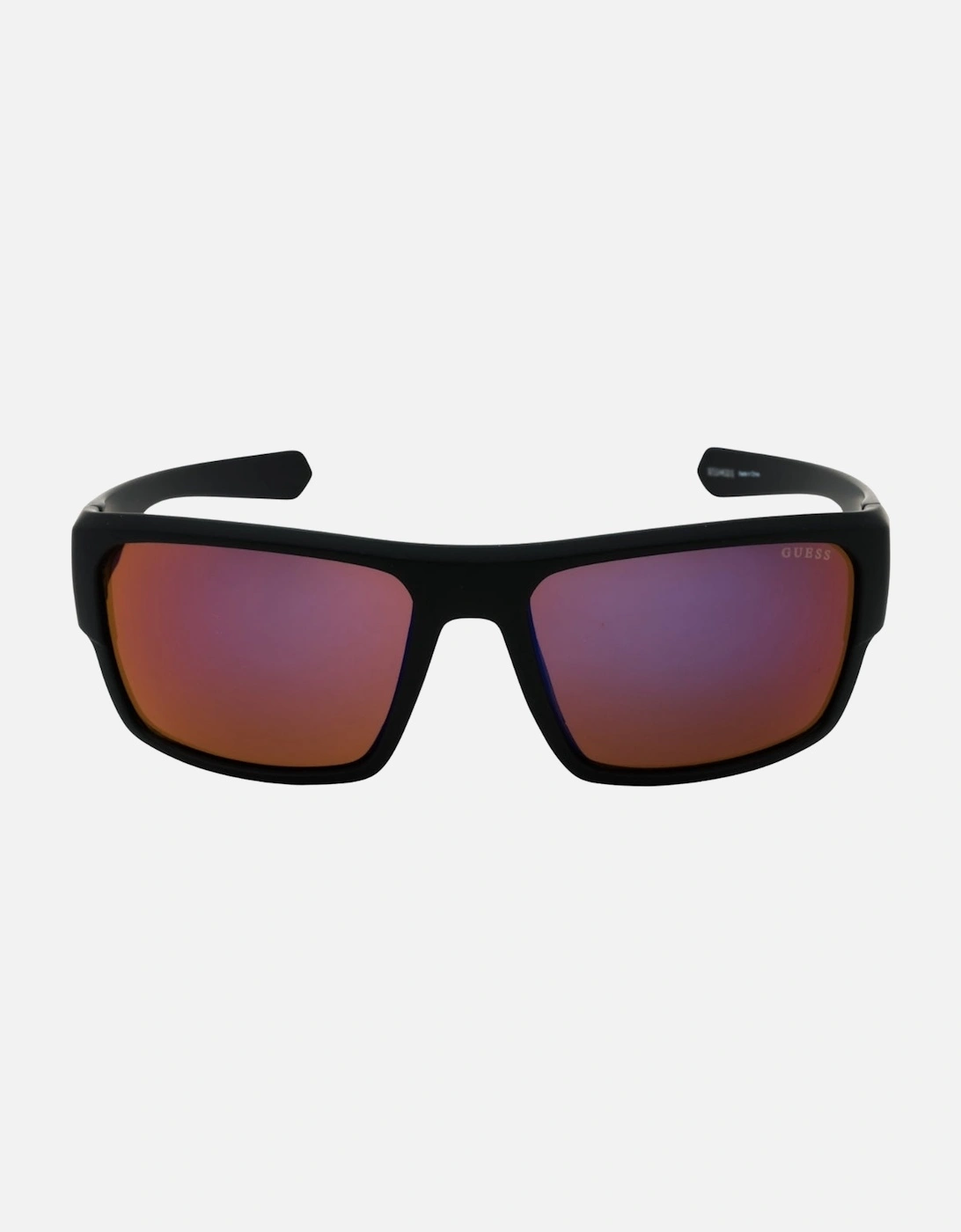 Black Curved Frame Pink Lens Sunglasses, 3 of 2