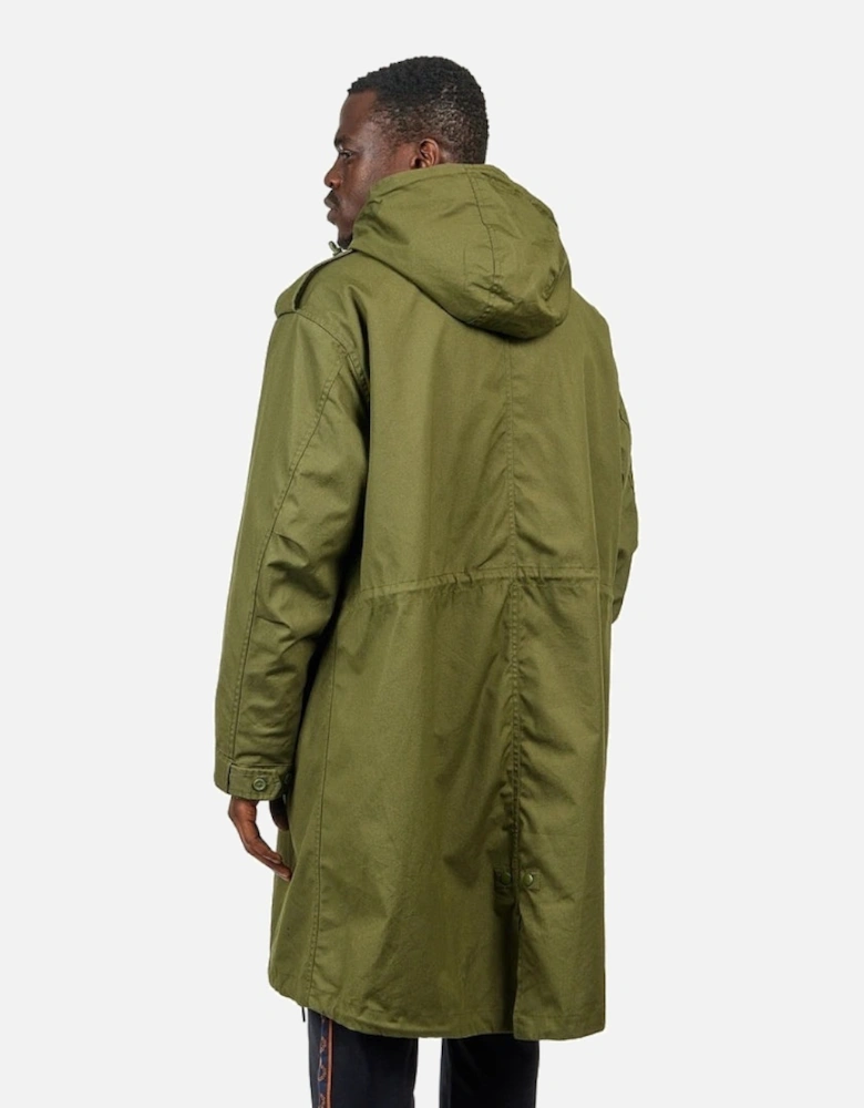 Fur Lined Green Parka Jacket