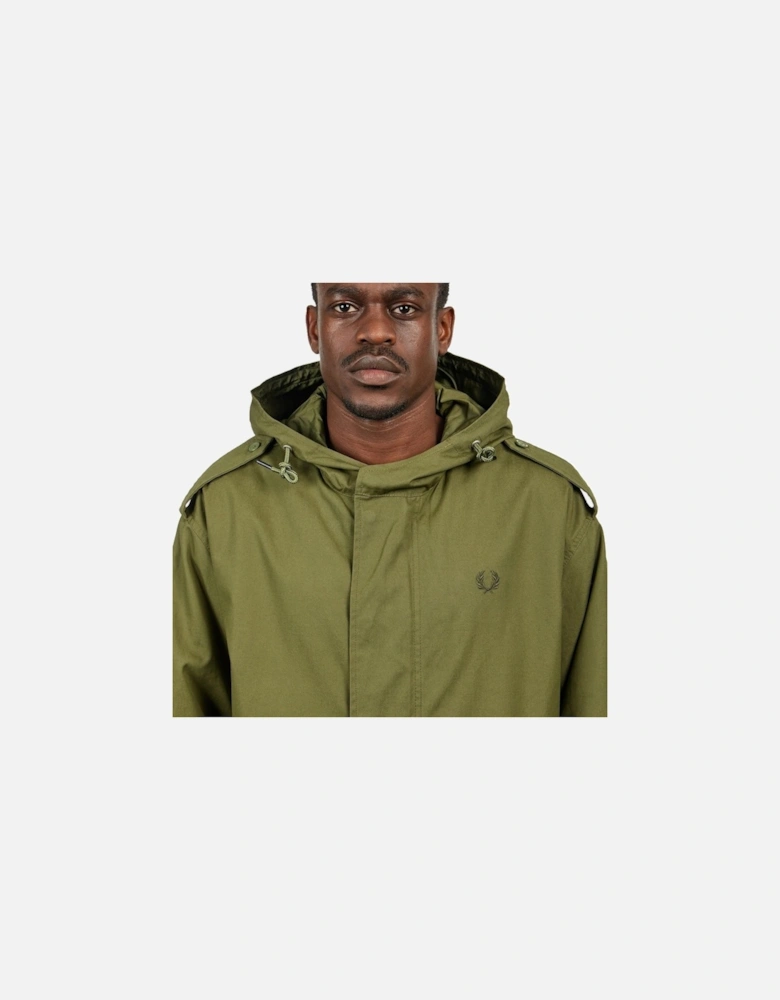 Fur Lined Green Parka Jacket
