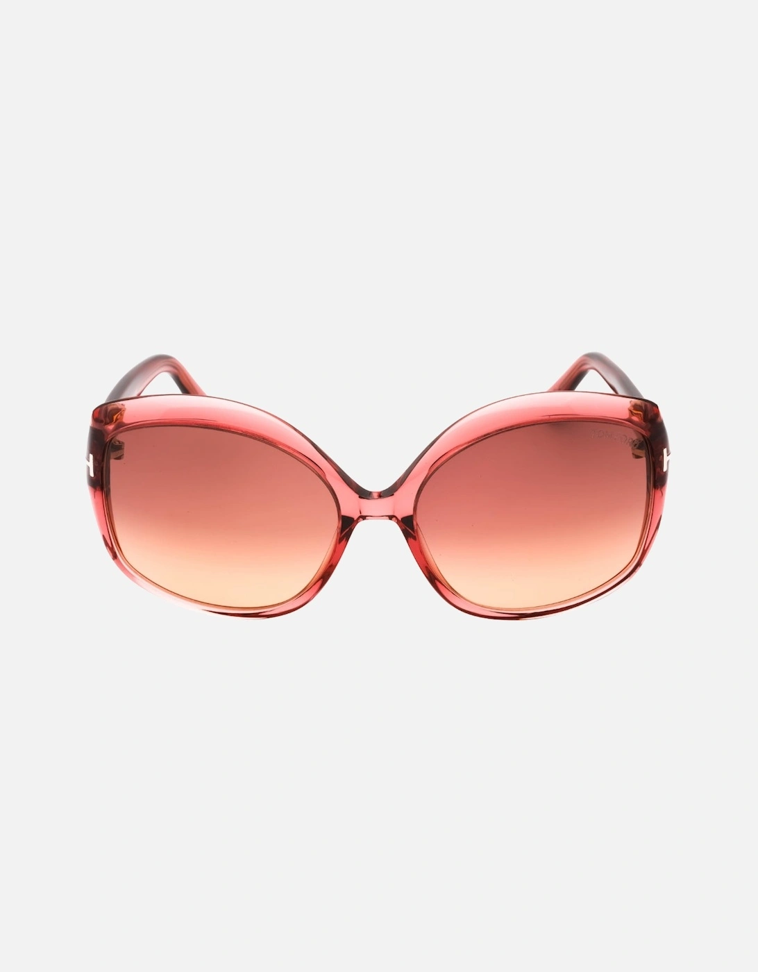 Gradient Bordeaux Lens Shiny Pink Framed Sunglasses, 3 of 2