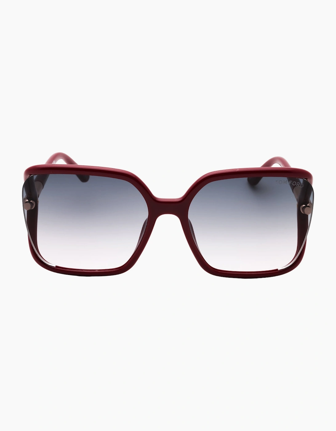 Tom Ford Women's Solange-02 Gradient Smoke Shiny Fuxia Framed Sunglasses - Size: One Size