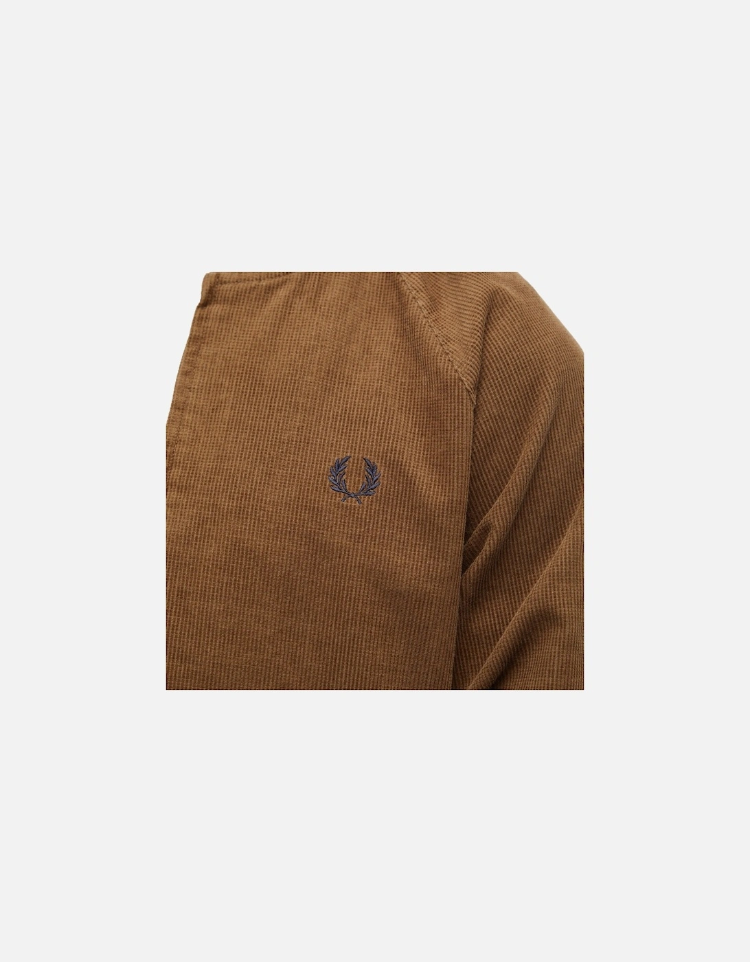Shaded Stone Waffle Cord Tennis Brown Bomber Jacket