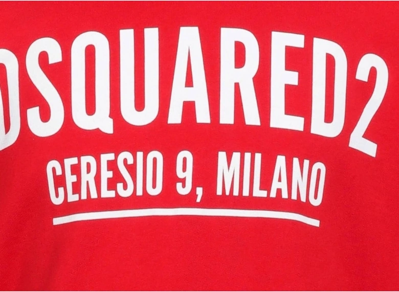 Ceresio Logo Crewneck Red Sweatshirt