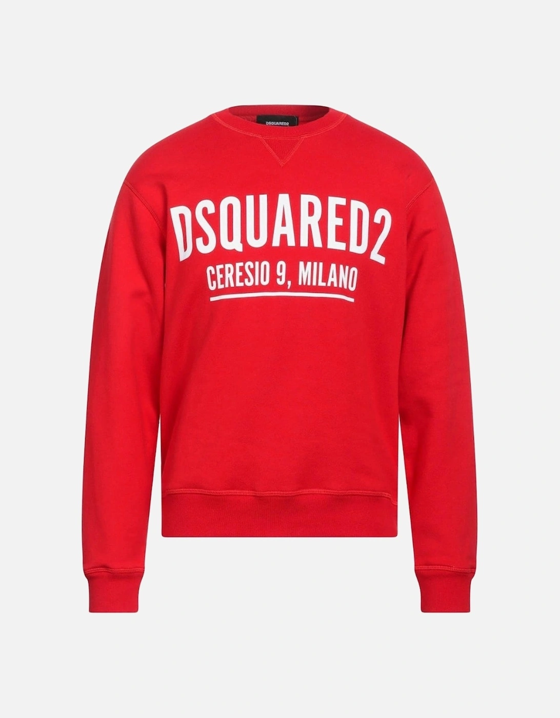 Ceresio Logo Crewneck Red Sweatshirt, 5 of 4