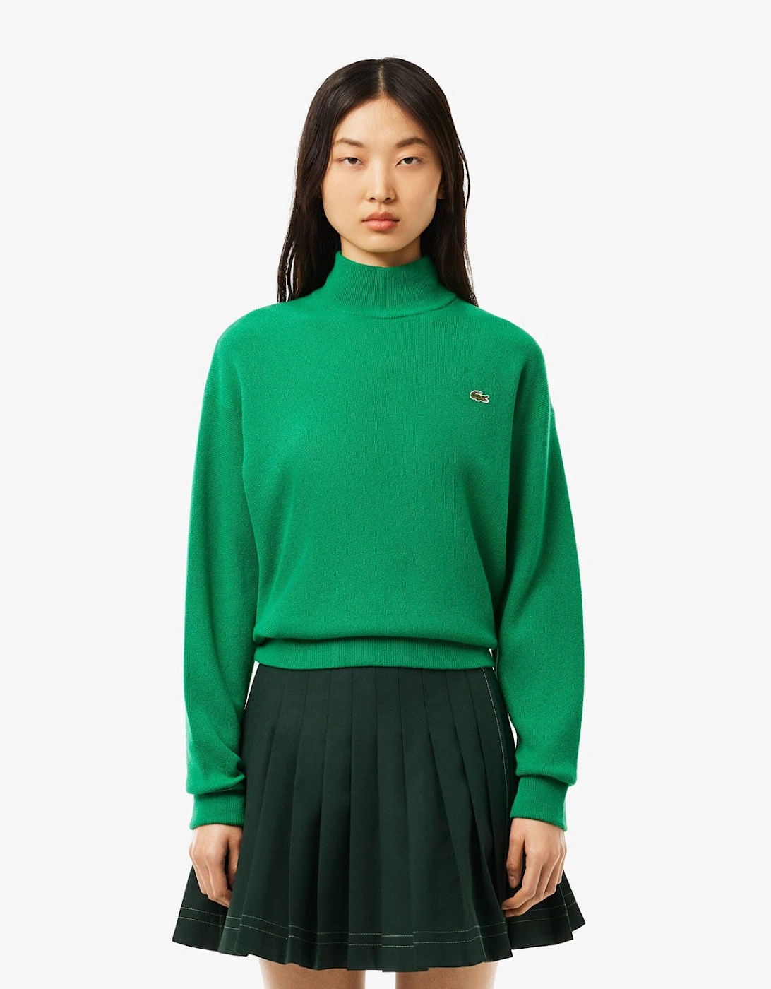 Relaxed Fit Carded Wool High Neck Sweatshirt, 7 of 6