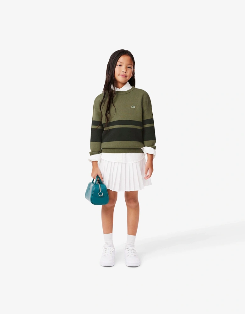 Juniors Striped Sweatshirt