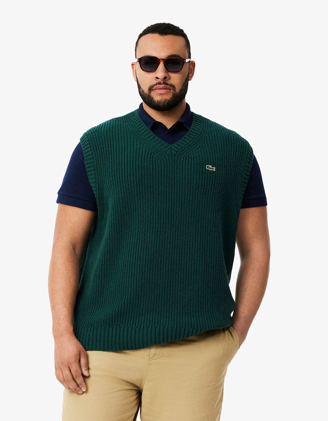 Carded Wool V-Neck Sweater Vest, 5 of 4