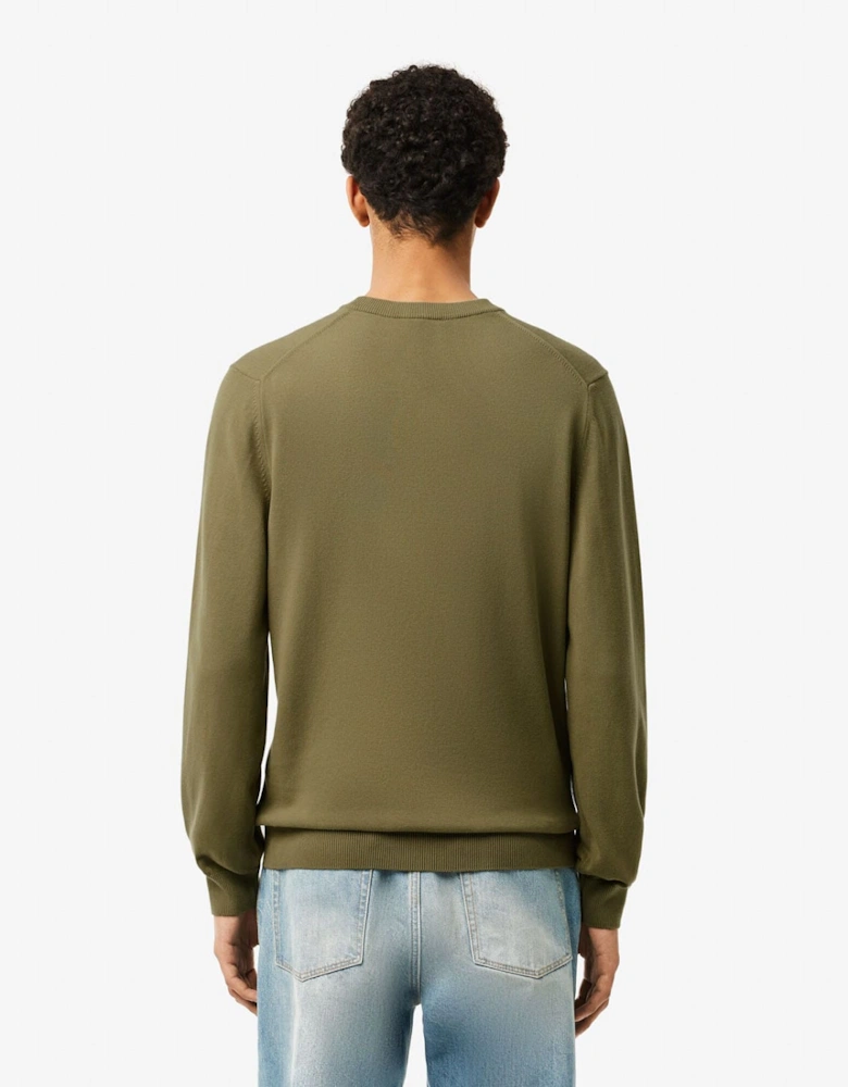 Monochrome Crewneck Cotton Sweatshirt