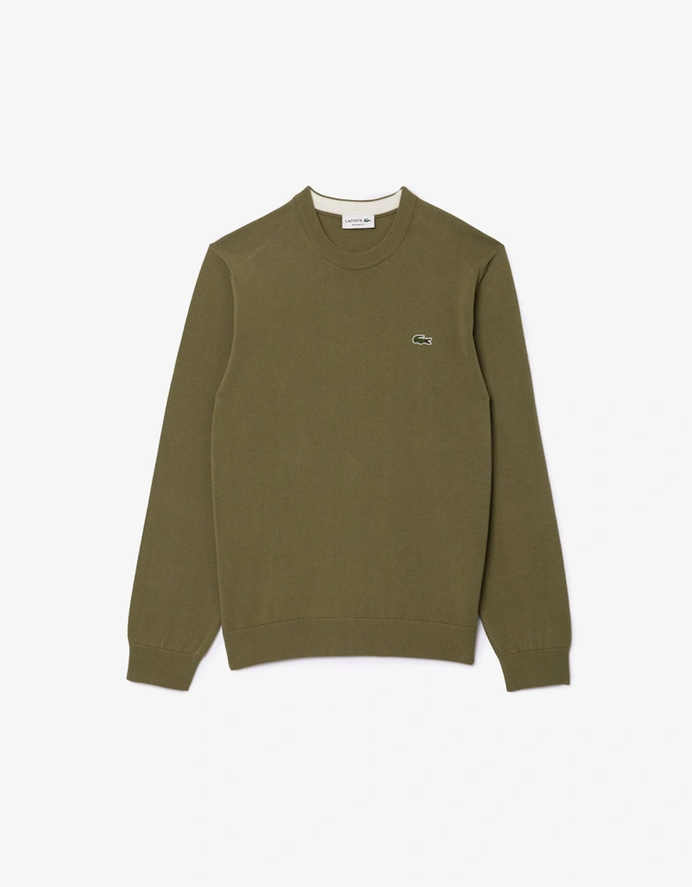 Monochrome Crewneck Cotton Sweatshirt