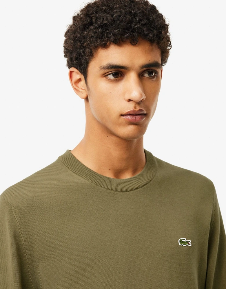 Monochrome Crewneck Cotton Sweatshirt