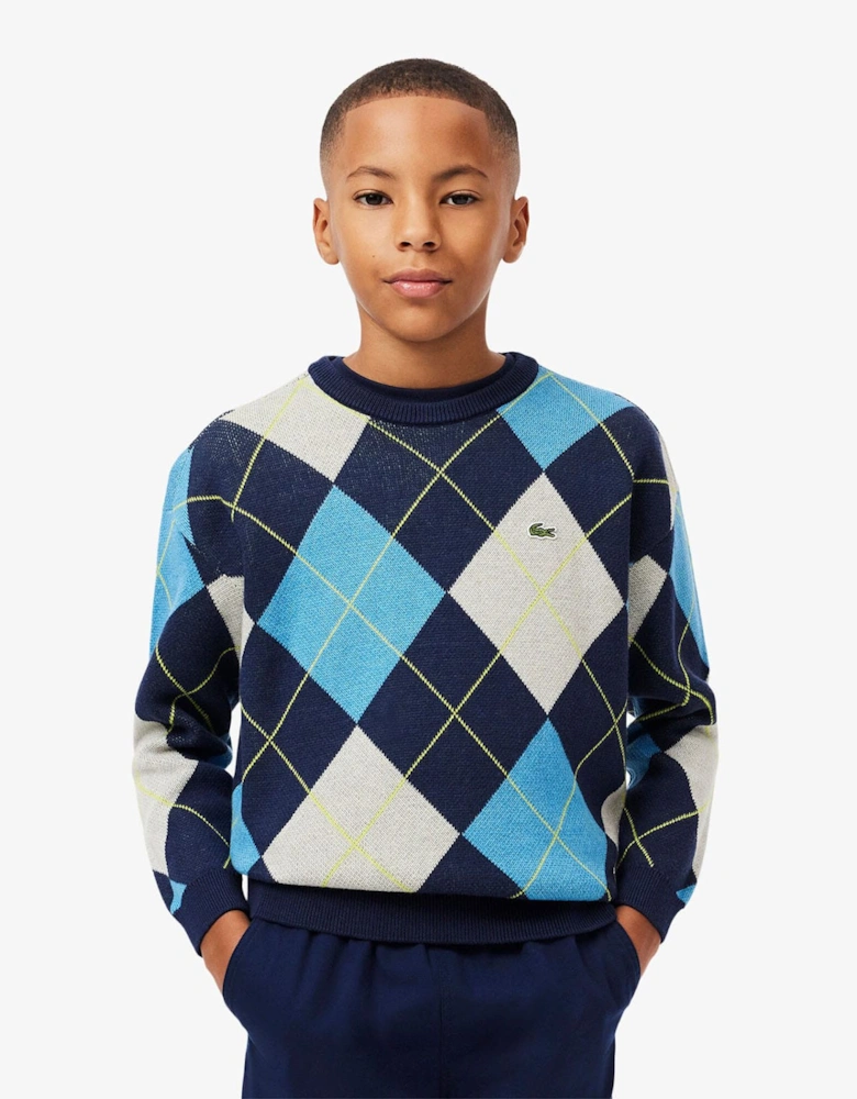 Juniors Jacquard Sweatshirt