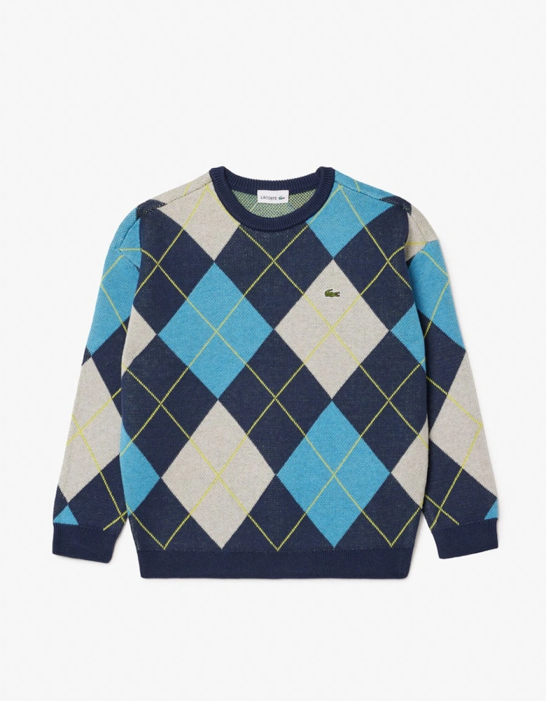 Juniors Jacquard Sweatshirt