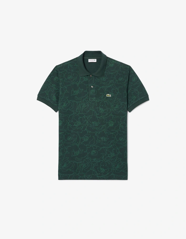 Classic Fit Flower Print L.12.12 Polo Shirt