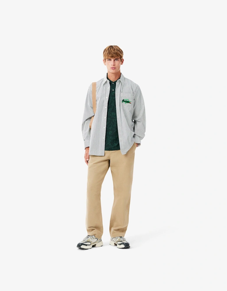 Classic Fit Flower Print L.12.12 Polo Shirt