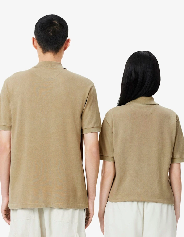 Classic Fit L.12.12 Washed Effect Polo Shirt