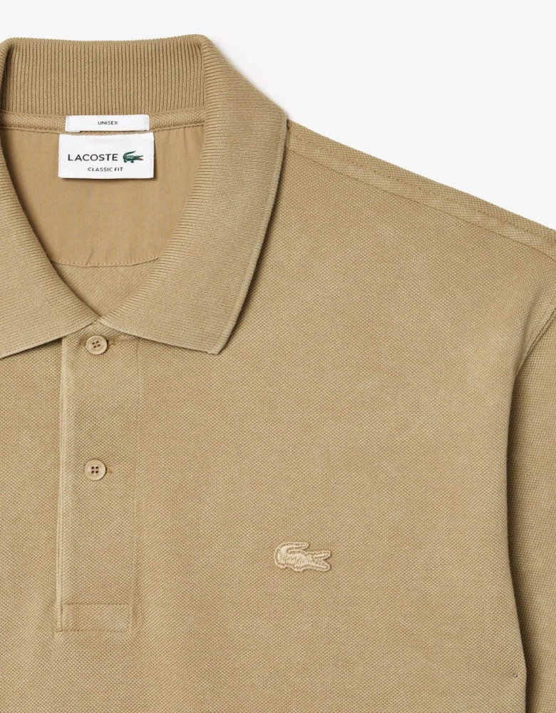 Classic Fit L.12.12 Washed Effect Polo Shirt