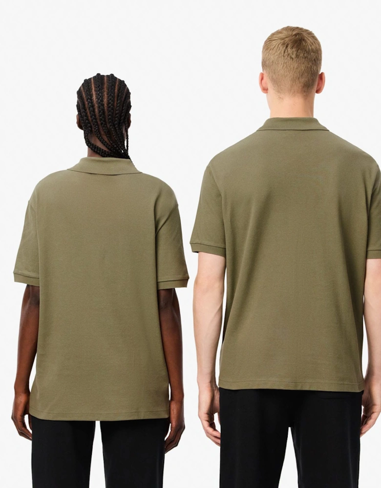 Loose Fit L.12.12 Piqué Badge Polo Shirt