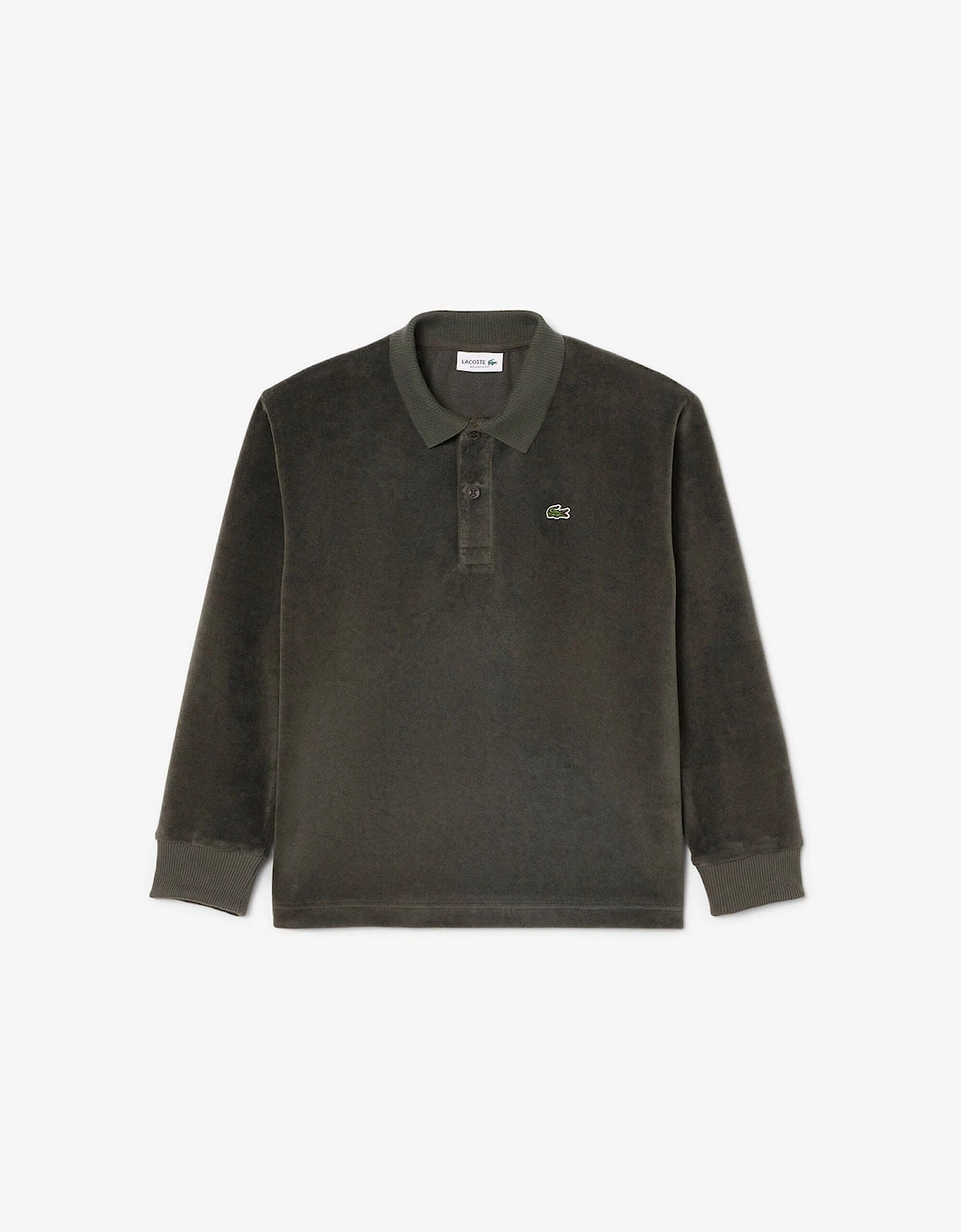 Juniors Long Sleeved Velour Polo Shirt