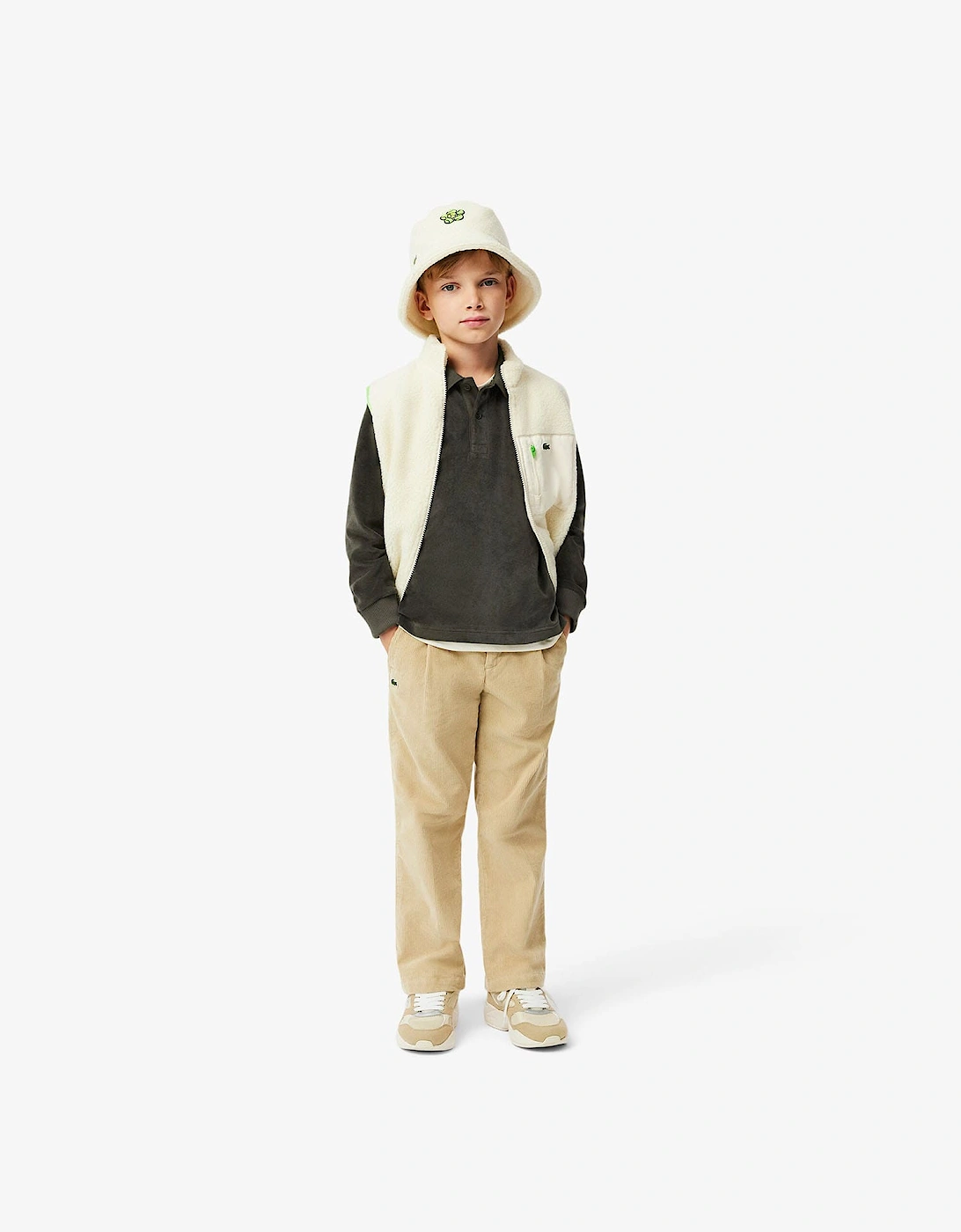 Juniors Long Sleeved Velour Polo Shirt