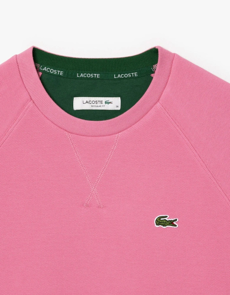 Piqué Crewneck Sweatshirt