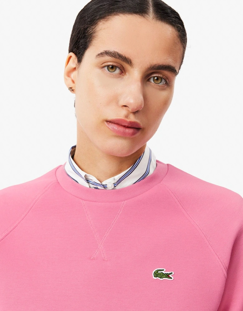 Piqué Crewneck Sweatshirt