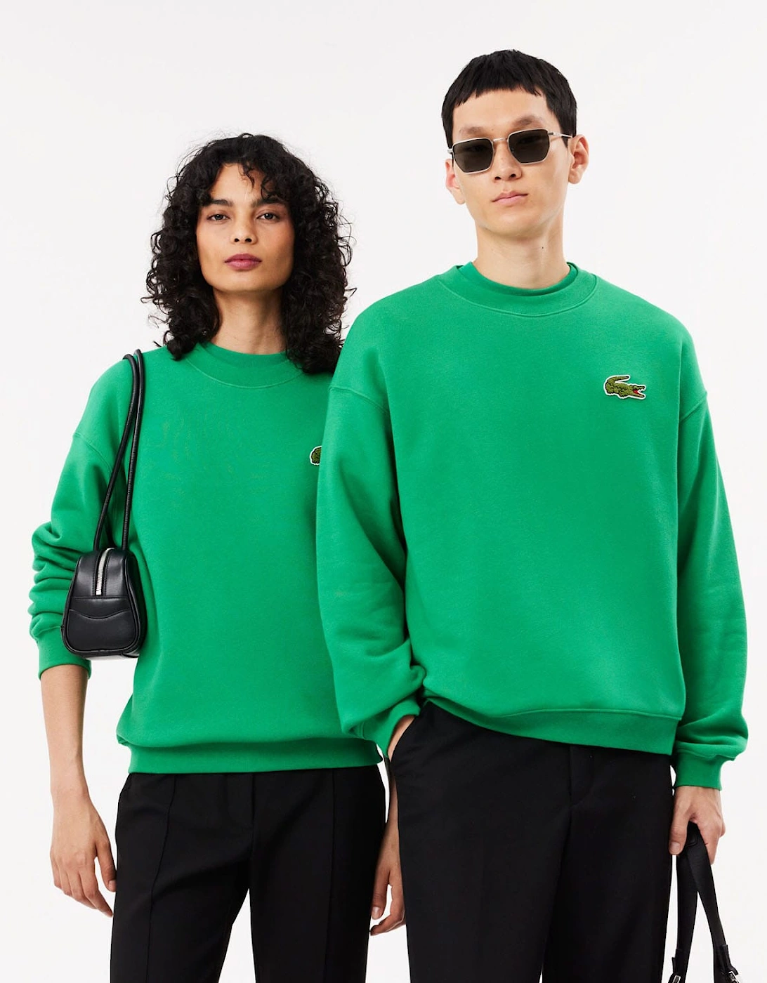 Loose Fit Badge Accent Fleece Sweatshirt, 7 of 6