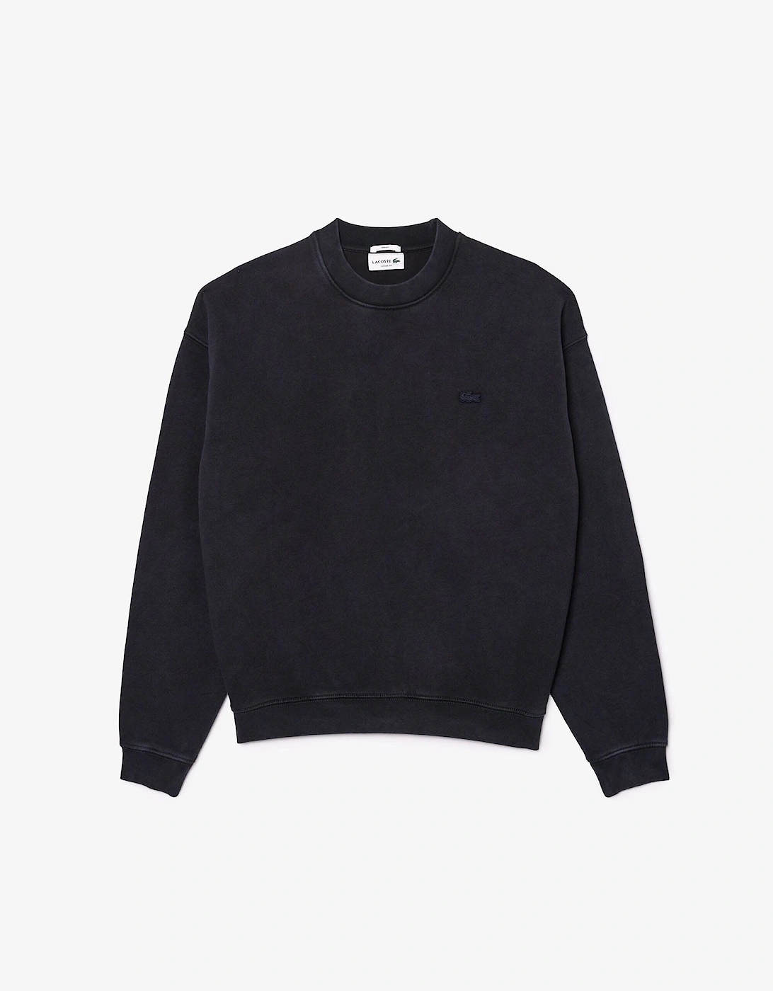 Loose Fit Washed Effect Fleece Sweatshirt
