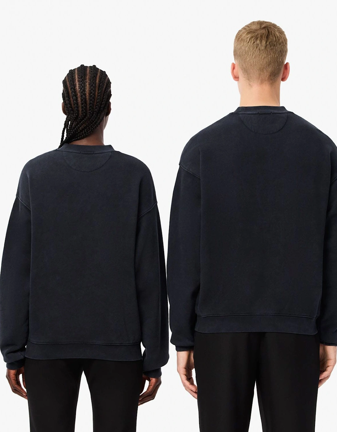 Loose Fit Washed Effect Fleece Sweatshirt