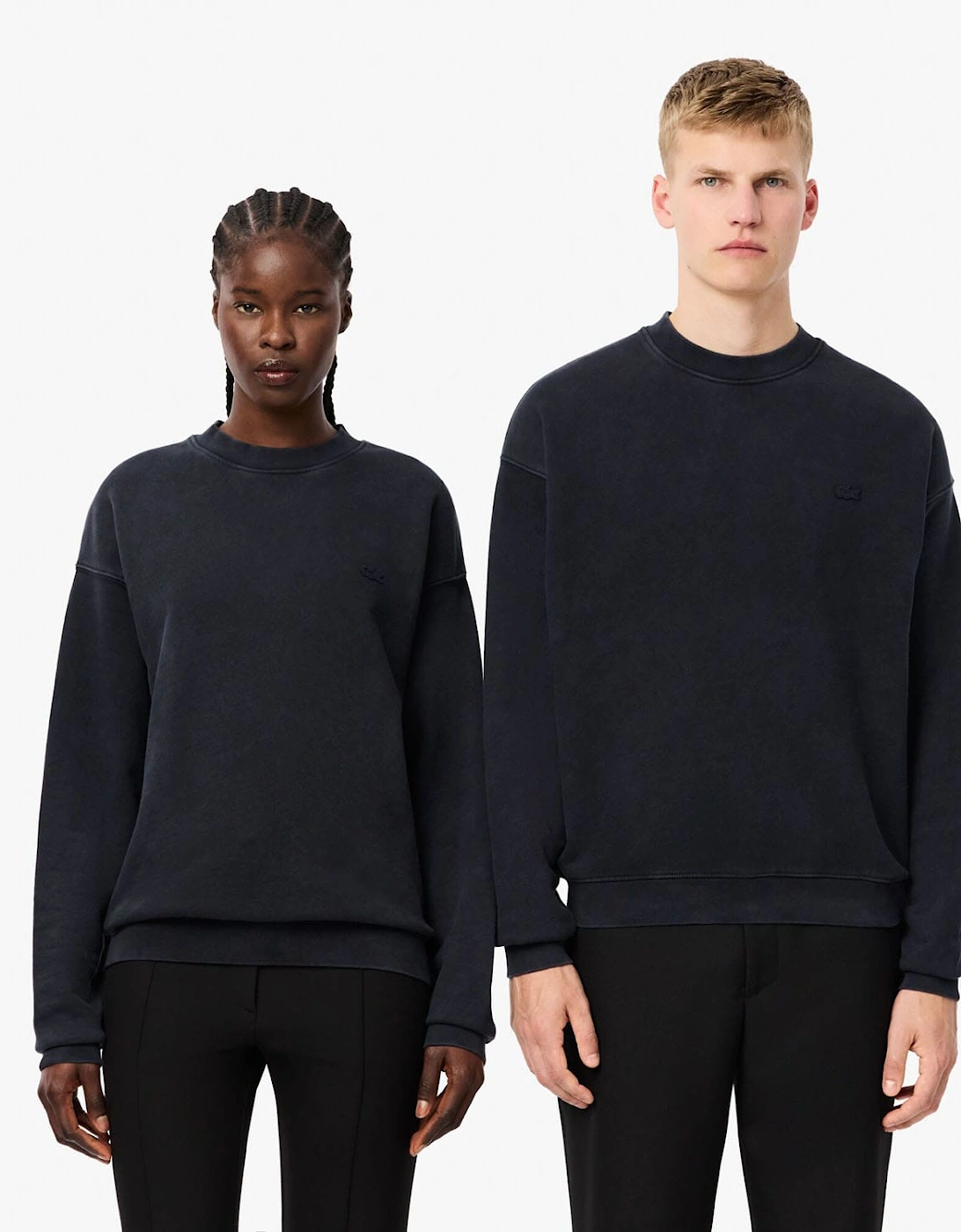 Loose Fit Washed Effect Fleece Sweatshirt, 6 of 5