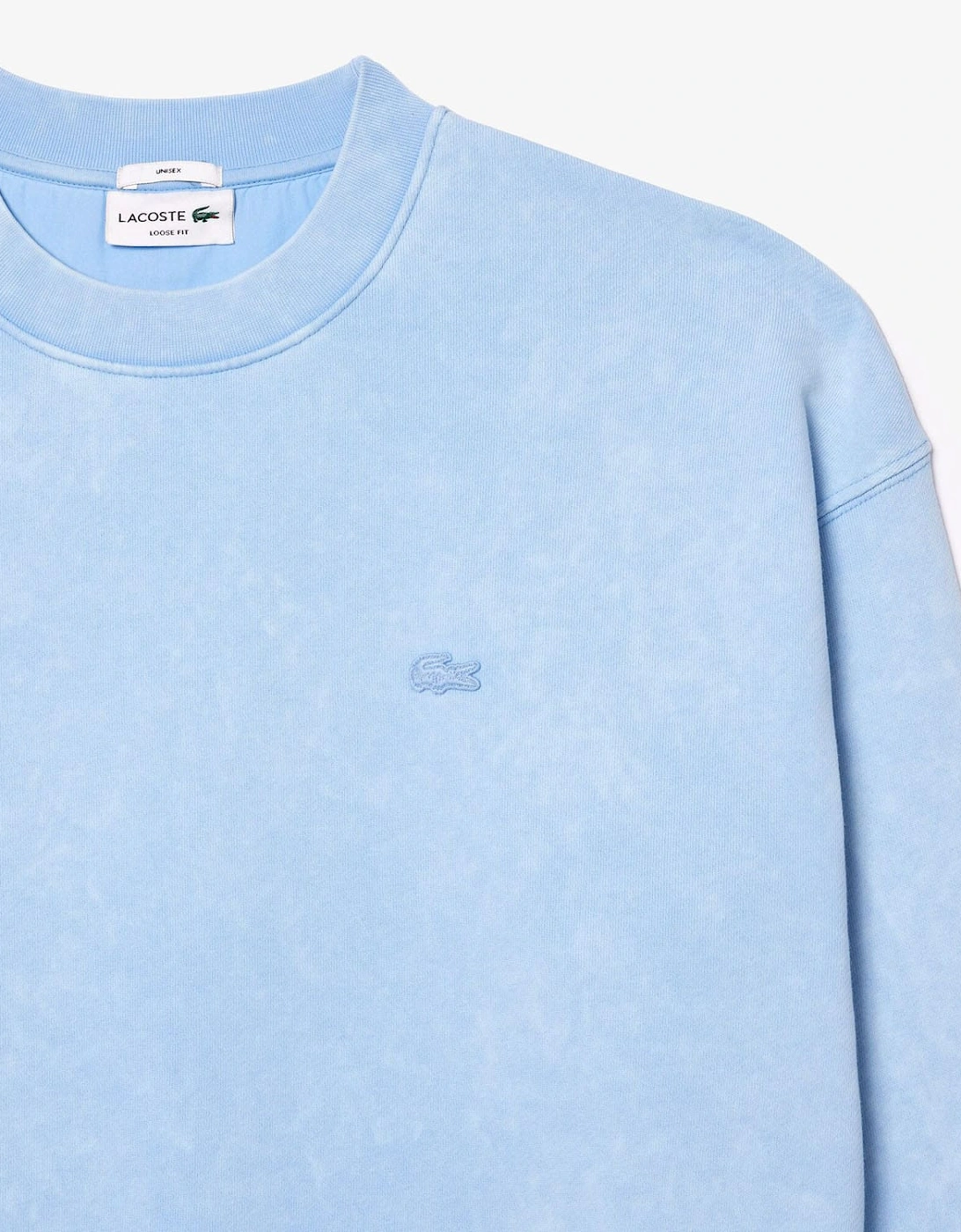 Loose Fit Washed Effect Fleece Sweatshirt