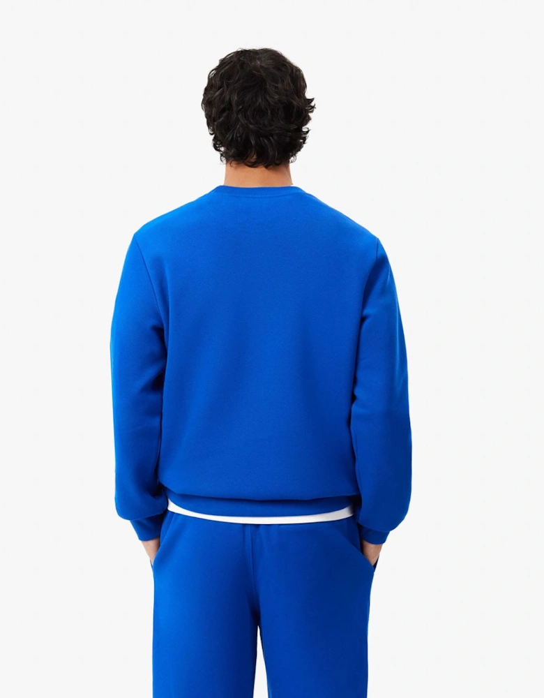 Piqué Badge Accent Sweatshirt