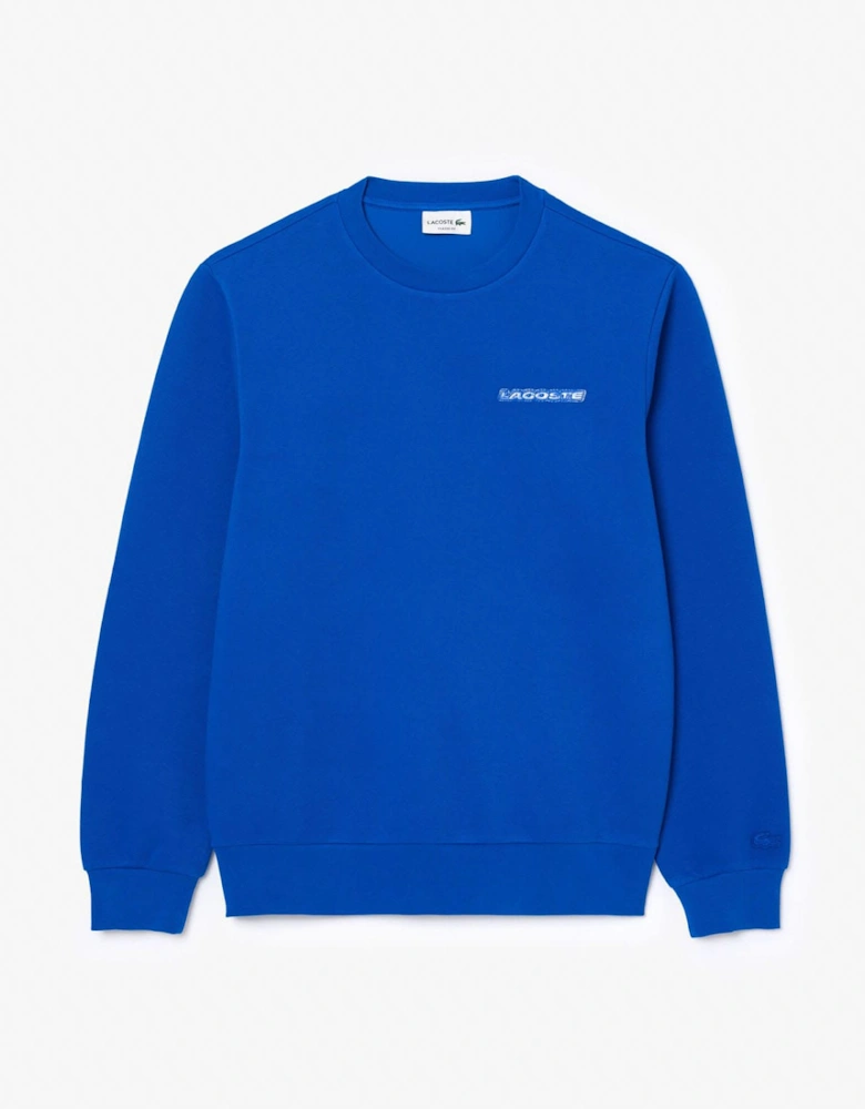 Piqué Badge Accent Sweatshirt
