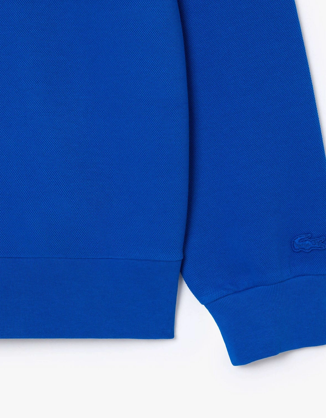 Piqué Badge Accent Sweatshirt