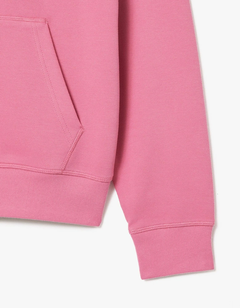 Zip-Up Piqué Hoodie
